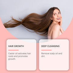 Castor Oil Shampoo Soap Gently Cleanses Scalp Naturally Fluffy, Soft, Moist And Moisturizing Shampoo