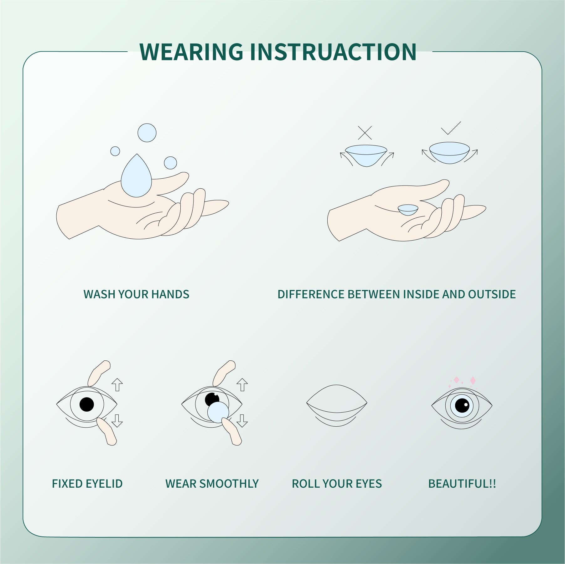 1Pcs FDA Certificate Eyes Beautiful Pupil Colorful Girl Cosplay Contact Lenses BROWN(0-600°）