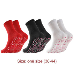 Hot socks health socks moxibustion fever Tomalin thick tube warm foot socks hot moxibustion cold proof socks mugwort