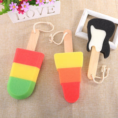 Attractive Ice-Cream-Shaped Bath Cotton Multi-Functional Ice-Cream Sponge Brush Bath Can Be Hung Water Cup Cleaning Sponge
