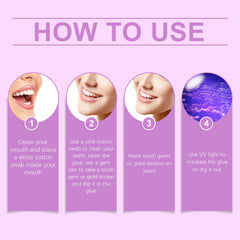 Dental Beauty Kit Diy Fashion Dental Decoration Personality Shine Light Smile Style Dental Drill