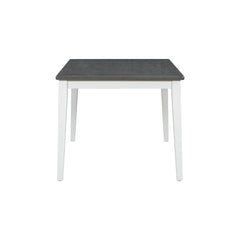 TREXM Classic and Traditional Style 6 - Piece Dining Set, Includes Dining Table  4 Upholstered Chairs & Bench (White+Gray)