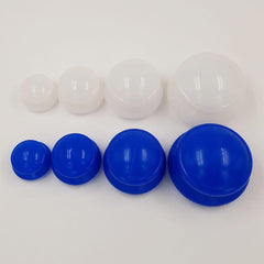 4Pcs Moisture Absorber Anti Cellulite Vacuum Cupping Cup Silicone Family Facial Body Massage Therapy Cupping Cup Set 4 Size