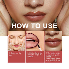 Tattoo Liner, Outline Lip Shape And Develop Lip Color Lasting Waterproof And Not Easy To Fade Peeling Lip Liner