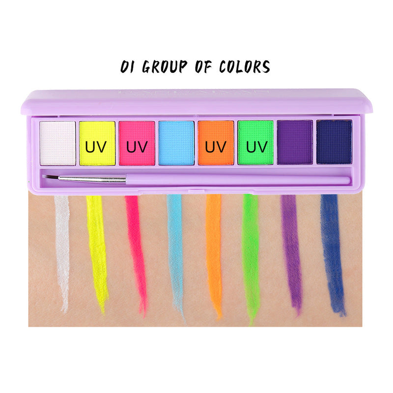 HANDAIYAN Water Soluble Body Paint Eyeliner Eyeshadow Ultraviolet Glow Paint Face Body Pigment