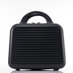 Carry-on Luggage 20 Inch Front Open Luggage Lightweight Suitcase with Front Pocket and USB Port, 1 Portable Carrying Case Black