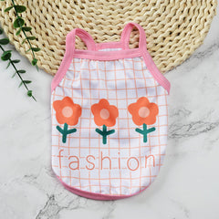 Pet supplies pet clothes cute fruit camisoles tank tops breathable pet sunscreen mosquito and insect repellent products
