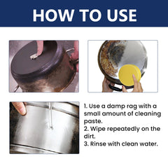 Stainless Steel Cleaning Cream, Kitchen Utensils, Pots And Pans, Cooktops, Heavy Oil, Rust Removal, Cleaning And Descaling Paste