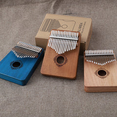 17 Keys Kalimba Thumb Piano High Quality Wood Mahogany Body Musical Instruments With Learning Book Tuning Hammer Kalimba Piano