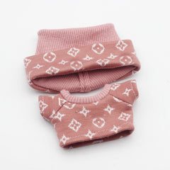 17cm Labubu First and Second Generation Blind Box 10cm Cotton Crying Doll Clothes Knitted Printed Hat