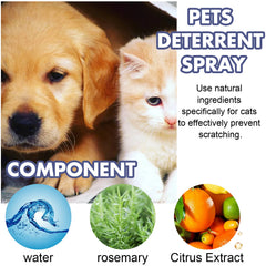 Pet Anti-Scratch Spray Exclusion Zone Set Up Spray Cat And Dog Scratching Door Sofa Anti-Scratch Solution