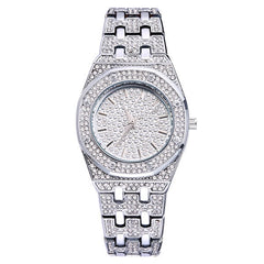 MISSFOX  2528 Silver Women's Watch Casual Dress Ladies Watch Fashion Waterproof Steel Quartz Wrist Watches For Women Valentines Gift