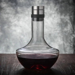 Wine Decanter Built-in Aerator Pourer Carafe Red Wine Decanter 100% Lead-free Crystal Glass Wine Hand-held Aerator