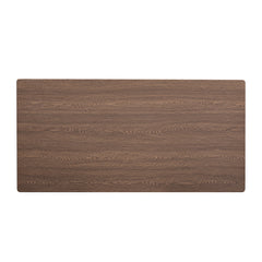 TREXM 5-piece compact bar table with table and stool - modern industrial design (dark brown)