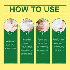 Lemon Refreshing Basil Soap Gently Cleanses Skin, Refreshing Pores, Tender Body Soap For Refreshing Bath