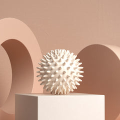 Durable sport massage ball. Spiky design for myofascial release, deep - tissue work, trigger points, muscle recovery & pain reli
