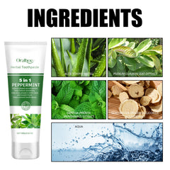 Aloe Whitening Toothpaste Cleans Mouth, Removes Odor, Freshens Breath, Removes Stains, Brighens Teeth And Beautifies Teeth