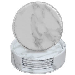 Creative PU leather coaster Exquisite insulated tea water cushion Square leather coaster