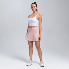 Sports skirts, yoga shorts, tennis skirts, fitness clothes, outdoor high waisted yoga clothes for women