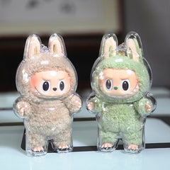 17cm Labubu Protector Case Labubu V1V2V3 Suitable for Wearing Clothes Protective Acrylic Storage Case Transparent DIY Gifts