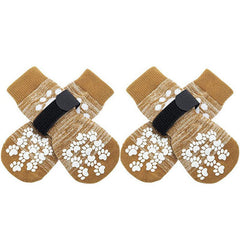 Pet socks foot covers cat and dog socks outdoor anti slip and waterproof shoes socks