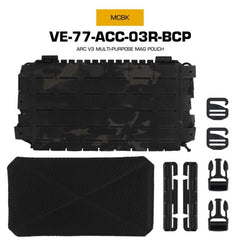 Tactical ARC V3 Molle Mag Pouch for M4/AR15, laser-cut, for hunting & airsoft.