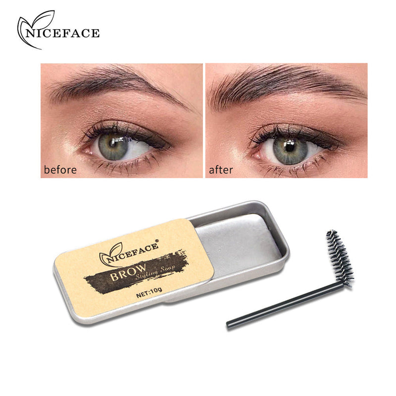 NICEFACENew Wild Colorless Eyebrow Styling Soap Eyebrow Cream Mascara Long Lasting Natural Eyebrow Soap