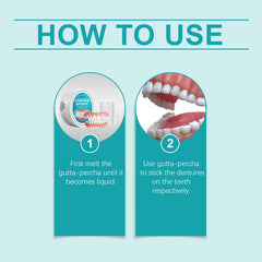 Cosmetic Denture Set To Enhance Smile Appearance Comfortable Material Denture Dental Cosmetic Set