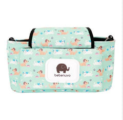 Print Strollers Baby Trolley Bag with Detachable Handbag Multifunctional Baby Stroller Organizer Pram Buggy Cart Hanging Bag XV2