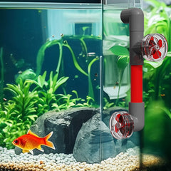 4-Blade Auto-Rotating Fan Kit for Fish Tank Outlet - Clover Accessories, Aquarium Filter Screen Add - ons