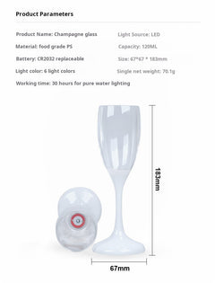 Creative Water Sensing Wedding luminous Glasses cup Party Supplies Novelty LED Light Up Wine bottles for Party Club Bar Drinking
