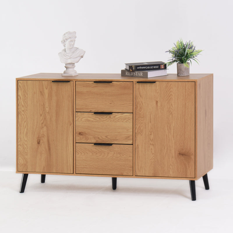 Side panel buffet cabinet with storage room, 47.2 
