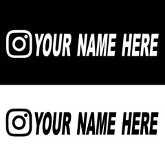 Custom username car stickers personalized Instagram motorcycle vinyl stickers