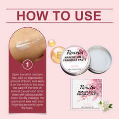 Solid Cherry Blossom Balm Mild Elegant Lasting Light Fragrance Exudes Charm Refreshing Non-Sticky Date Pocket Balm