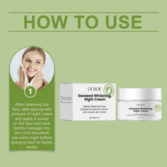 Seaweed Nourishing Night Cream, Nourishing And Moisturizing Facial Night Care Skin Moisturizing And Moisturizing Seaweed Night Cream