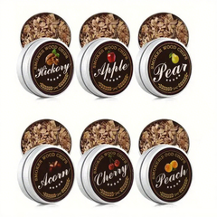 Cocktail Smoking Wood Chips 6 Types of Smoked Wood Flavors Bourbon Whiskey Gift for Father/Husband/Men
