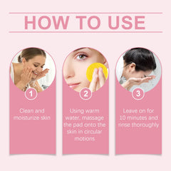 Turmeric Acid Cleansing Pad Gently Cleanses Face Skin With Refreshing And Balanced Oil Skin Care Cleansing Pad