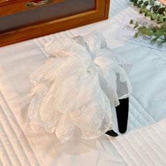 Handmade European and American headbands with versatile fabric flower hair accessories