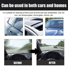 Powerful Cleaning Glass Oil Film Remover, Front Windshield Oil Remover Cleaner Is A Powerful Stain Cleaner For Windows