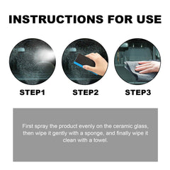 Ceramic Spray Coating, Window Front Windshield Stain Remover Oil Film Cleaner