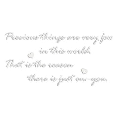 Precious English Letter Acrylic Mirror Surface Sticker Literary Sentence Background Wall Decoration Self-Adhesive 3D Wall Sticker
