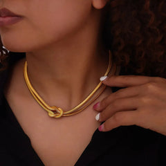 Titanium Steel Knot Necklace