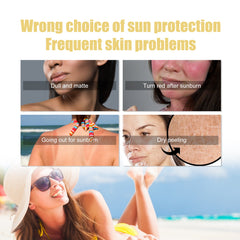 Rose UV Protection Cream, Outdoor UV Brightening Skin Portable Dry Oil Protective Cream