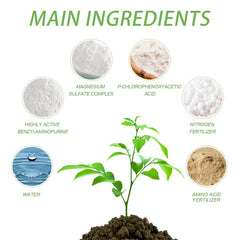 Plant Nutrient, Flower Pot Lawn Green Leaf Plant Fertilizer Root Growth Nutrient