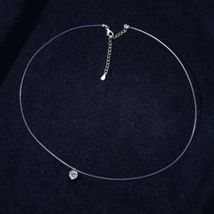 1 Carat Moissanite 925 Sterling Silver Necklace