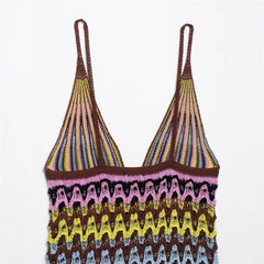 Sexy Backless Knitted DressStyle Fashion Women's Dress