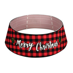 Christmas tree apron, Christmas decorations, Merry Christmas Christmas tree skirt, red and black checkered tree skirt dress