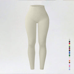 Threaded autumn and winter yoga pants seamless fitness pants high waisted sports yoga clothes leggings