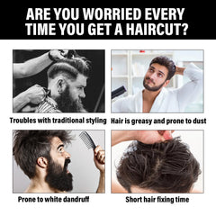 Control Pomade, Broken Hair Care Oil Head Back Head Natural Fluffy Lasting Styling Solid Wax