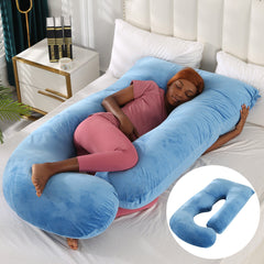 Pregnant women's pillow waist protection side sleeping slope pillow J-shaped pregnancy sleeping pillow